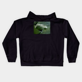 Rolling Green Waves Kids Hoodie